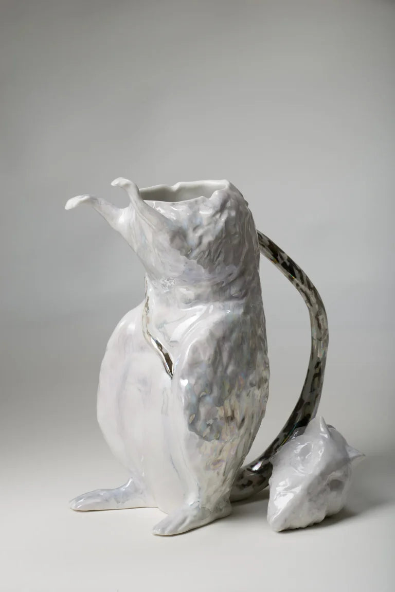 Fej nélkül — Sculptural Porcelain Pitcher