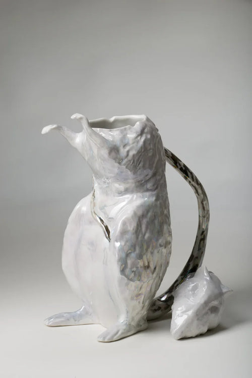 Fej nélkül — Sculptural Porcelain Pitcher