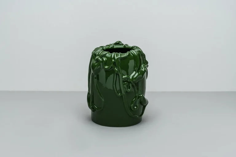 Szivárgás — Green Ceramic Vase