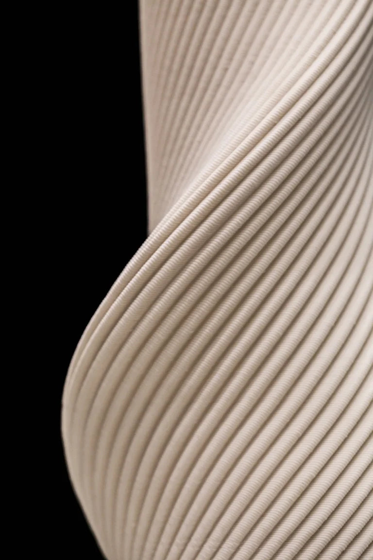 Örvény — Sculptural Vase with Spiral Ribbing