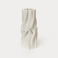 Gyűrődés — Ceramic Vase with Layered Texture