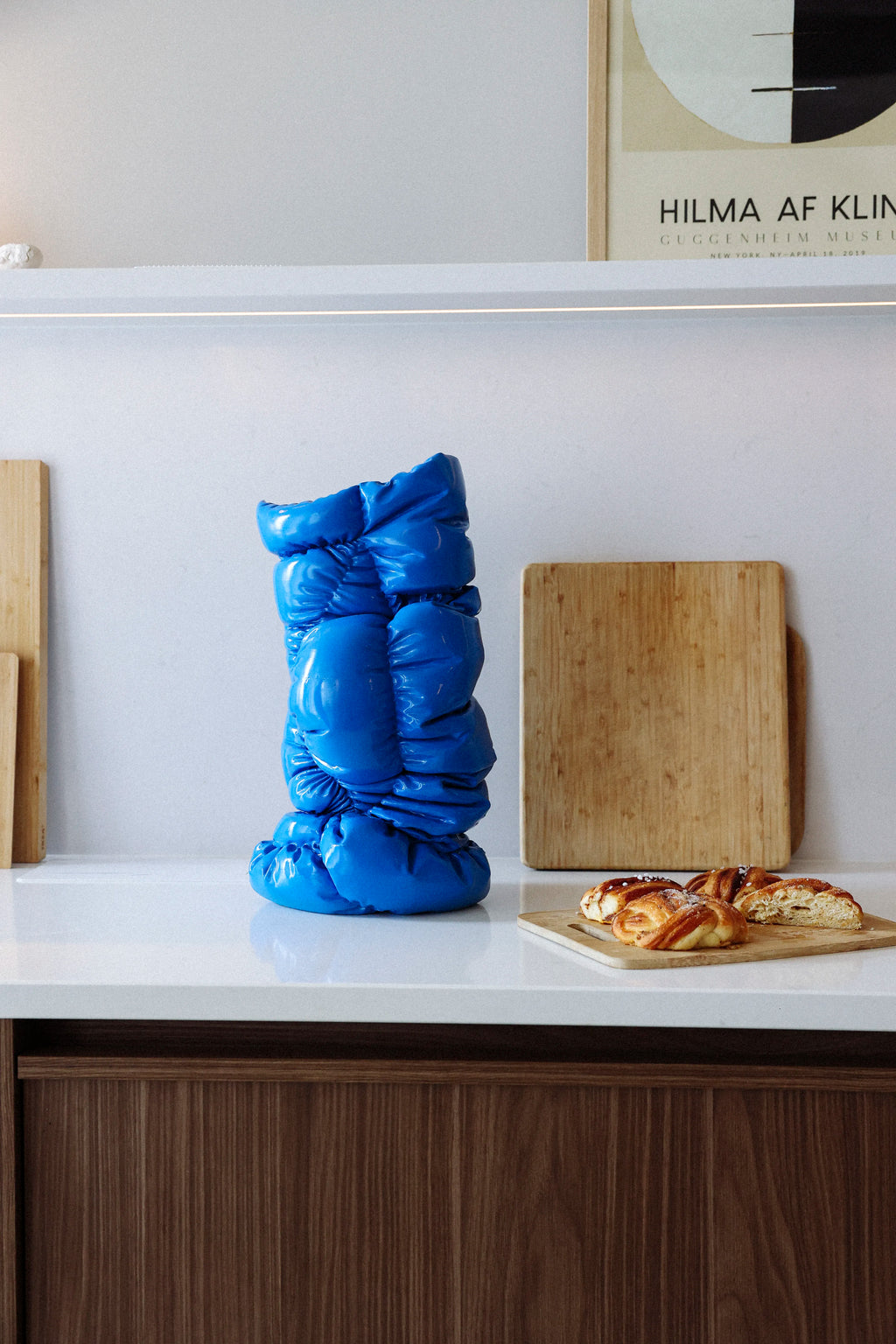 Pelyhes — Blue Sculptural Vase